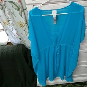 Chico’s swim cover up, S/M, turquoise